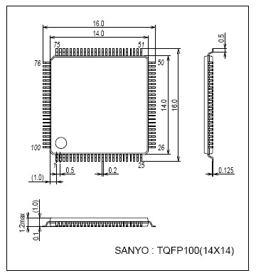 LC75806PT:1\/4, 1\/3 Duty LCD Driver with Key
