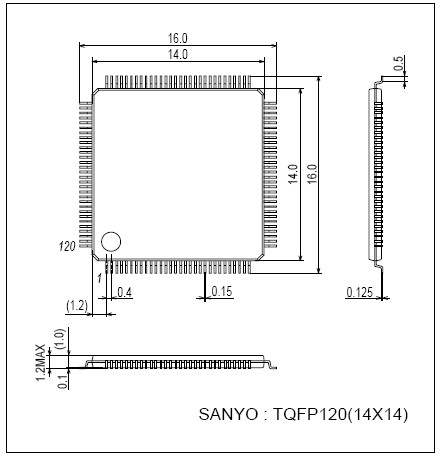 LC75818PT:1\/8 to 1\/10 Duty Dot-matrix LCD C