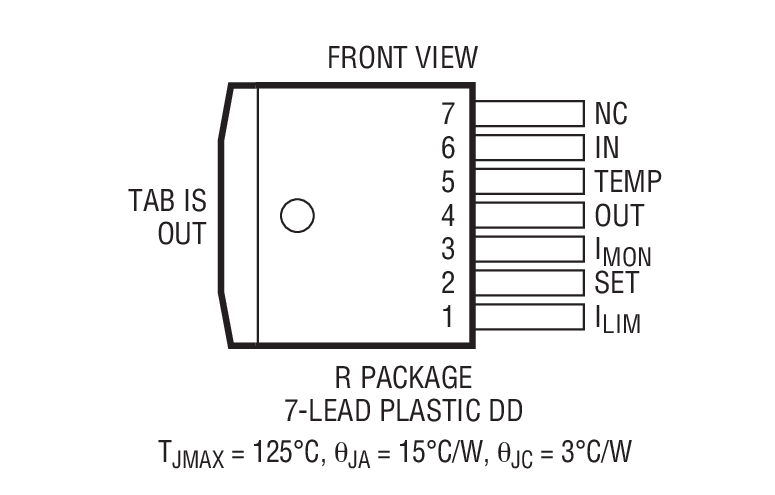 LT3081 Package Drawing