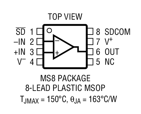 LTC2057 Package Drawing