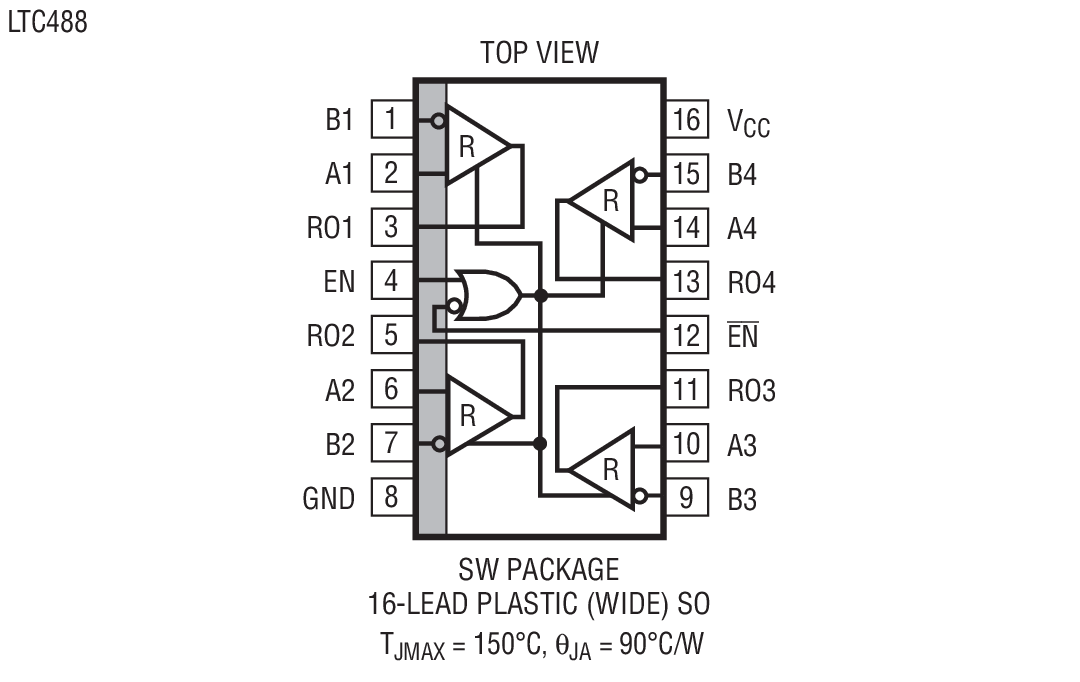 LTC488 Package Drawing