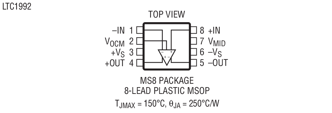 LTC1992 Package Drawing