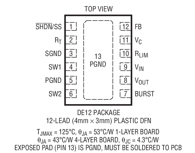 LTC3442 Micropower Synchronous BuckBoost DC/DC Converter with Automatic Burst Mode Operation