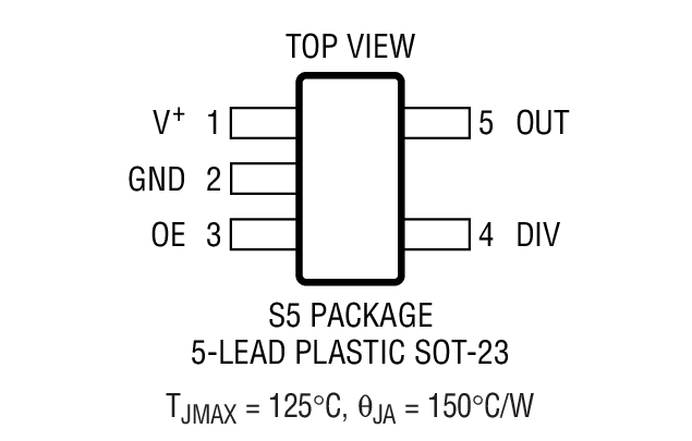 LTC6905-XXX Package Drawing