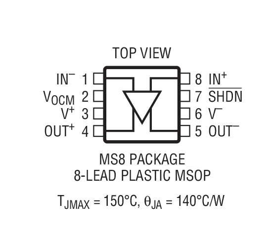 LT1994 Package Drawing