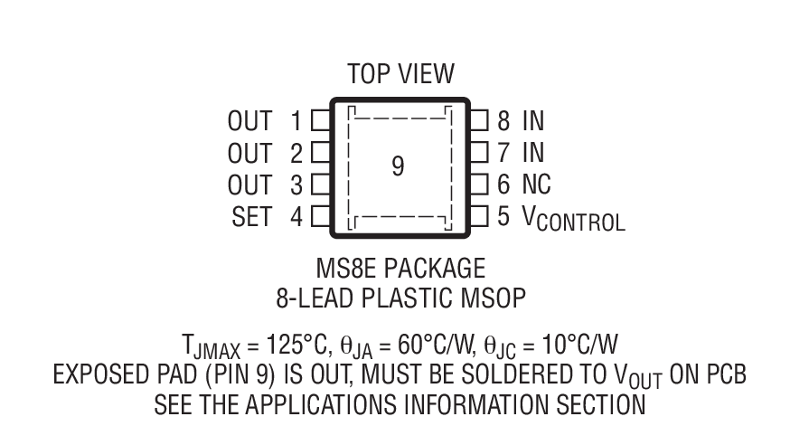 LT3085 Package Drawing