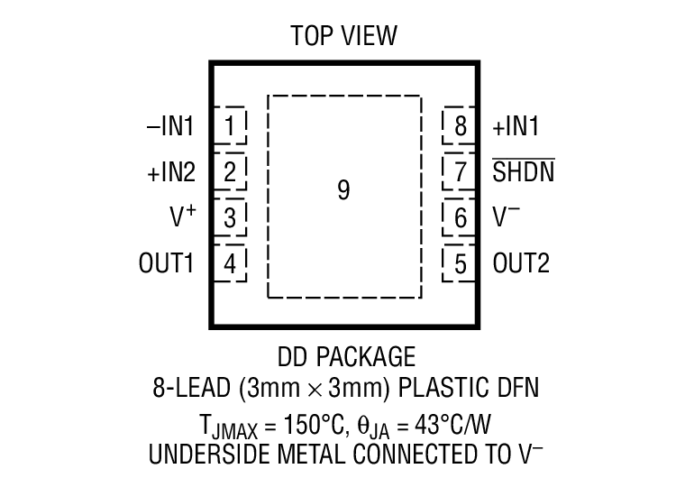 LT6350 Package Drawing