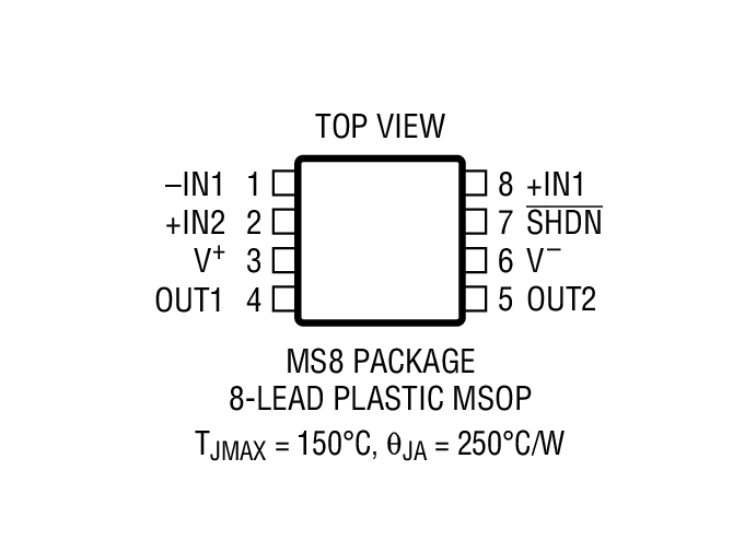 LT6350 Package Drawing