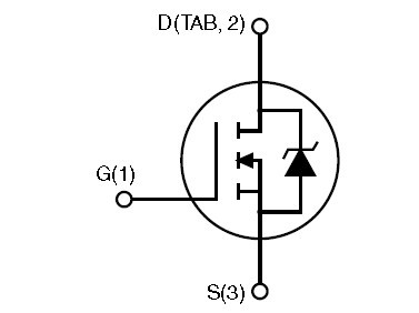 STB34NM60ND 功能框图