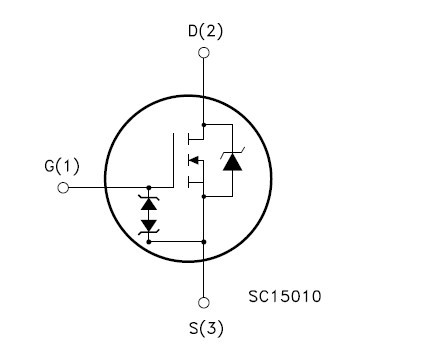 STP11NK50Z 功能框图