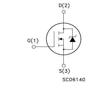 STP200NF04 功能框图