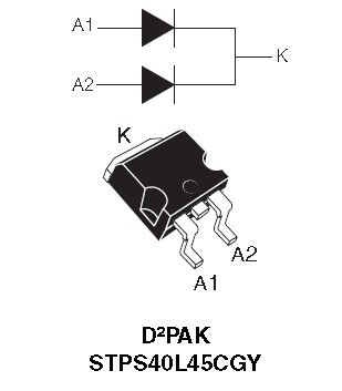STPS40L45C-Y 功能框图