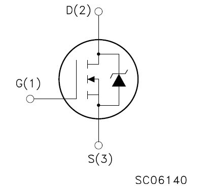 STD1NK60 功能框图