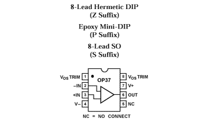 op37: 运算放大器