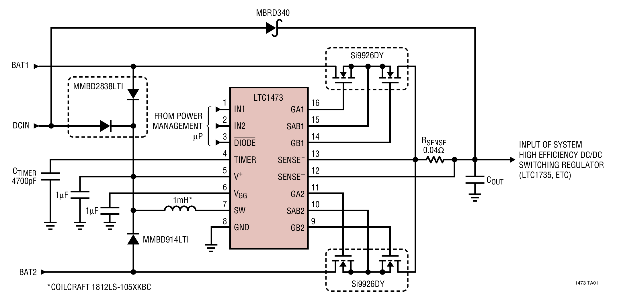 LTC1473 Typical Application