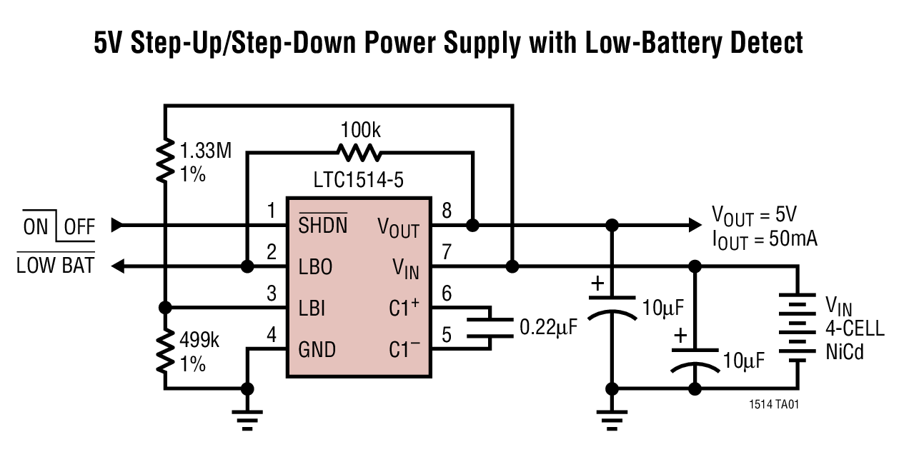 LTC1514 Typical Application