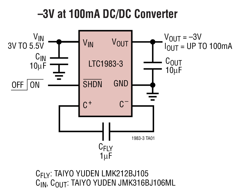 LTC1983Typical Application LTC1983 Typical Application
