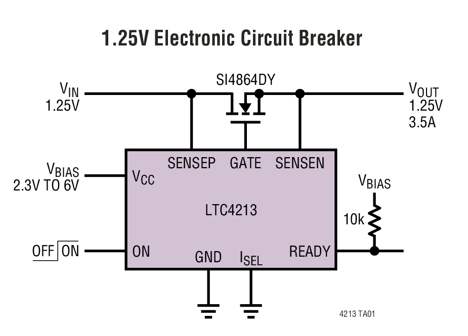 LTC4213Typical Application LTC4213 Typical Application