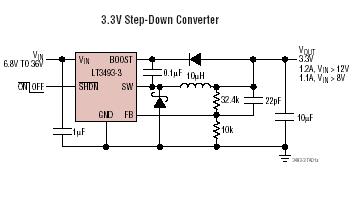 LT3493-3 典型应用