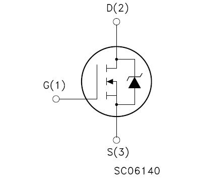 STB12NM50 功能框图