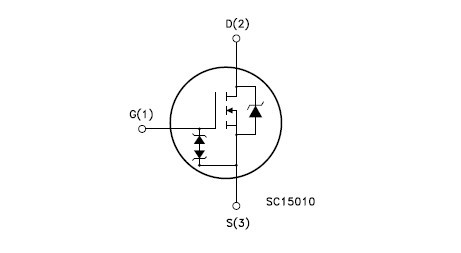 STP17NK40Z 功能框图