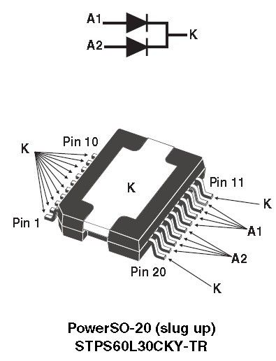 STPS60L30C-Y 功能框图